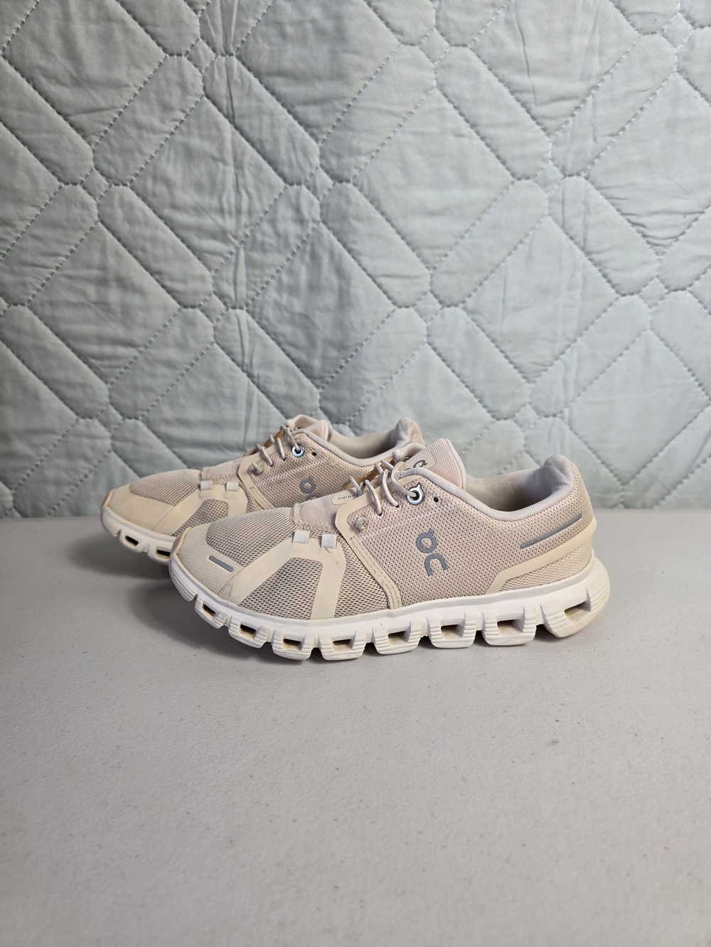 ON Cloud 6 Pearl/White Women's Sneakers Super Foam 360° Comfort Running Shoes